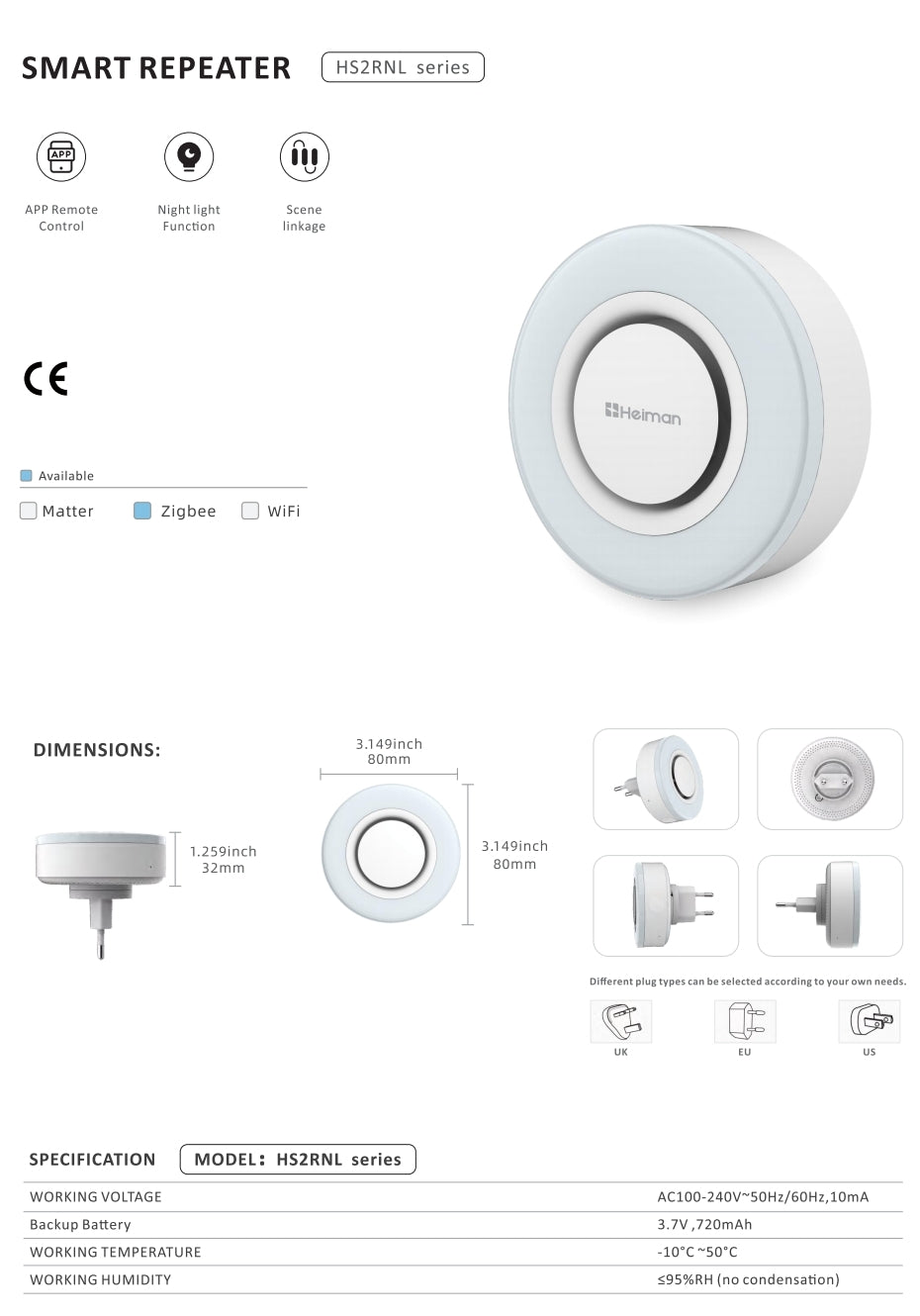 Nachtlicht und Zigbee Repeater - HS2RNL